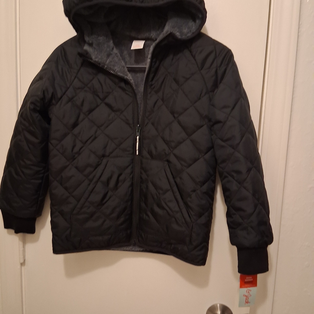 Cat & Jack Black Quilted Puffer Jacket